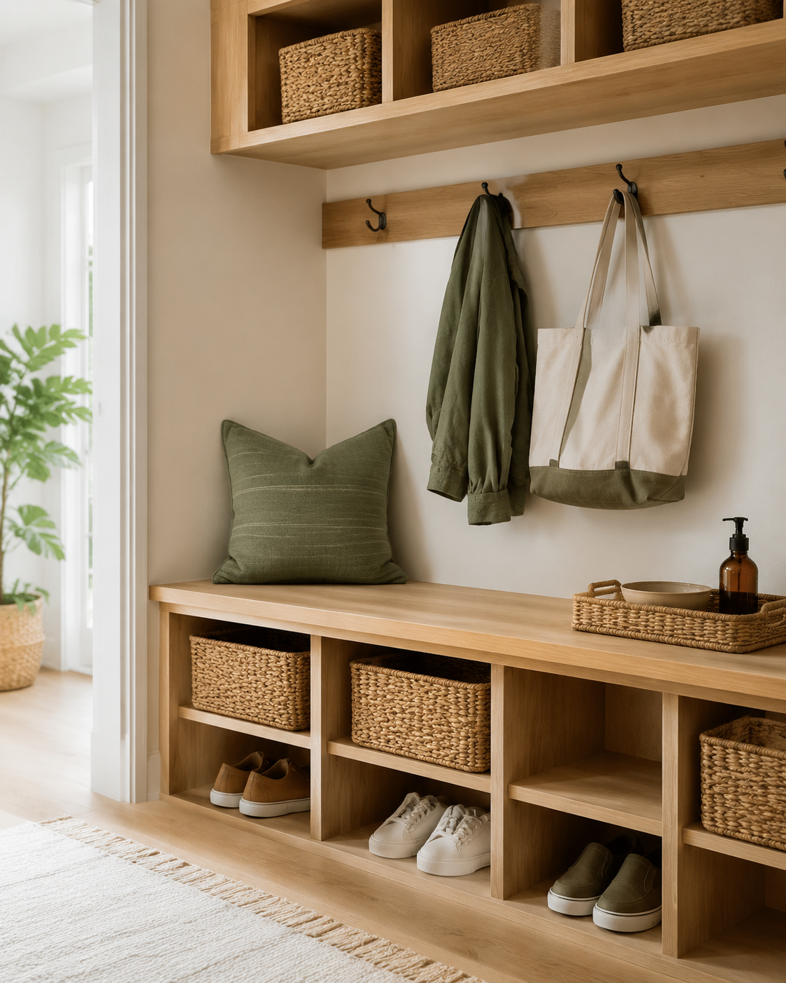 A warm, beautifully organized home space